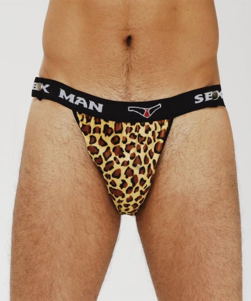Cueca Leopardo com Botões Sex Man