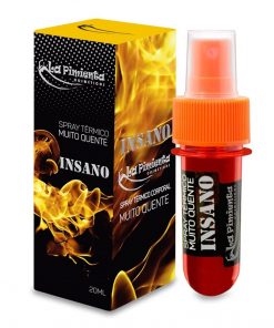 O Insano Spray Muito Quente 20ml- La Pimienta é um Óleo térmico em spray, desenvolvido para aumentar o desempenho sexual e despertar a libido. Proporciona sensações maravilhosas! Provoca fortes ondas de calor, pulsações apimentadas e mantém toda a região lubrificada.