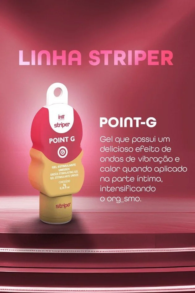 Gel Striper Point G - Excitante Com ondas de vibração e calor - Intt - Imagem 2
