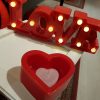 vela Coração Luminária - Dia dos Namorados