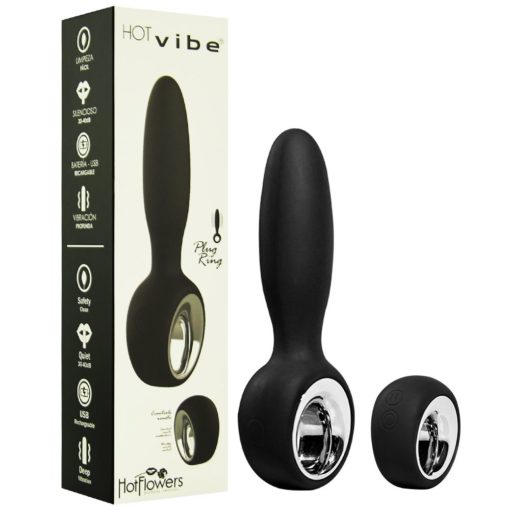 Vibrador Hot Vibe Plug Ring 12 vibrações sem fio - Hot Flowers