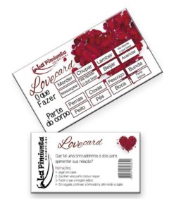 Raspadinha Love Card 5 unidades - La Pimienta