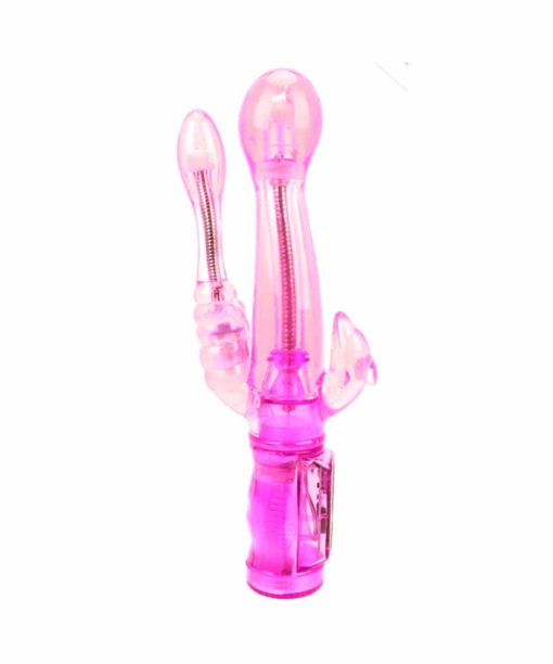 Vibrador Tripla estimulação anal, vaginal (ponto G) e clitoriana
