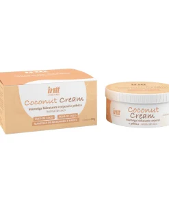 Coconut Cream manteiga hidratante pélvica e corporal com aroma de coco 90g
