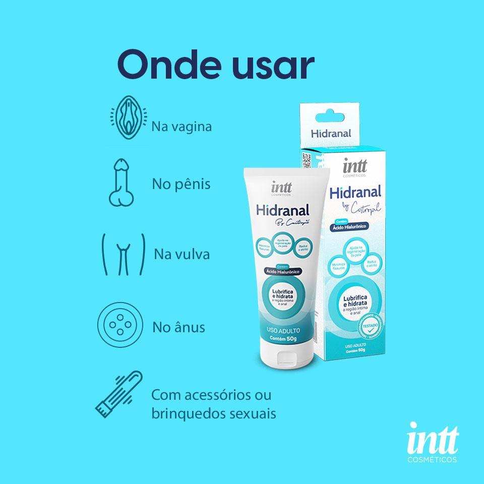 Hidranal lubrificante íntimo e anal com ácido hialurônico 50g - Imagem 5