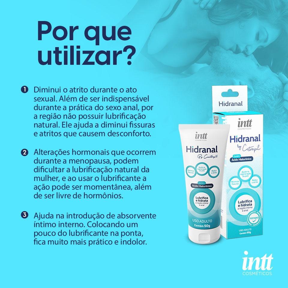 Hidranal lubrificante íntimo e anal com ácido hialurônico 50g - Imagem 3