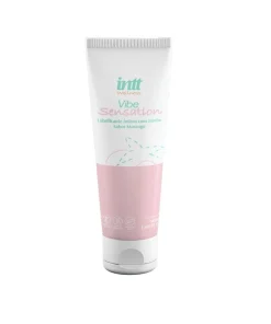 Gel lubrificante Vibe Sensation Morango com Jambu efeito vibratório.