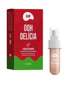 Calda íntima picante OOH Delícia sabor Morango Azedinho Linha Collors Intt