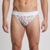 Cueca estampada cereja e flores