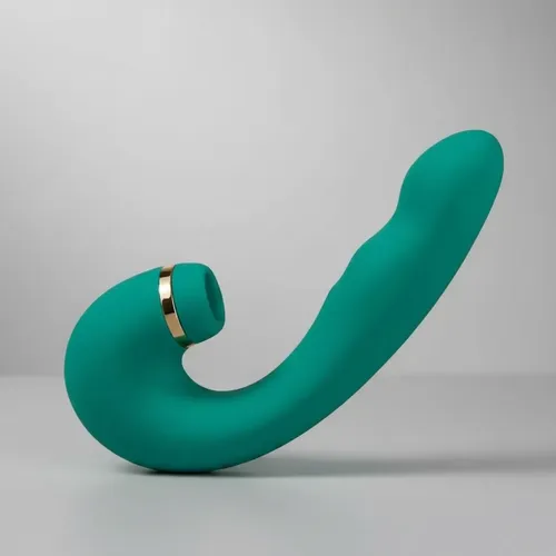 Estimulador clitoriano e ponto G - 3 em 1 - verde - Imagem 2
