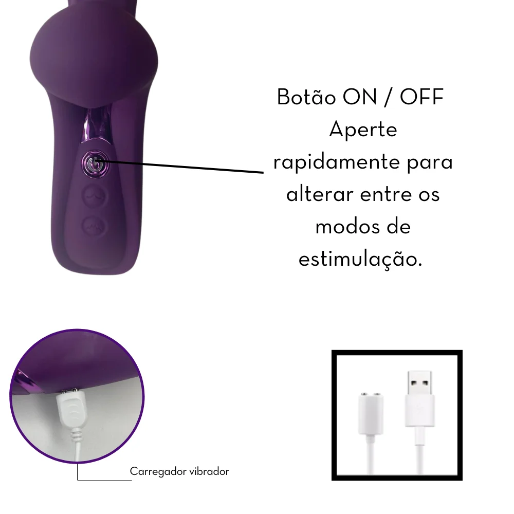 Super vibrador 3 em 1 com potência elevada - Imagem 3